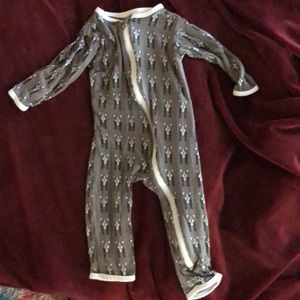 Kickee pants 3-6 month french bulldog coveralls